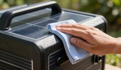Cleaning Solar Generator Exterior