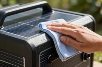 Cleaning Solar Generator Exterior