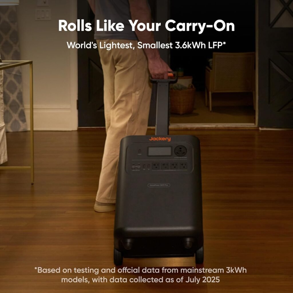 Jackery HomePower Plus Portable Power Station, 3600W AC Output, 3584Wh LFP Solar Generator, Expandable up to 21kWh, Essential Home Backup for Home Use, Emergencies, RV (Solar Panel Optional) Jackery HomePower Plus Portable Power Station, 3600W AC Output, 3584Wh LFP Solar Generator, Expandable up to 21kWh, Essential Home Backup for Home Use, Emergencies, RV (Solar Panel Optional)