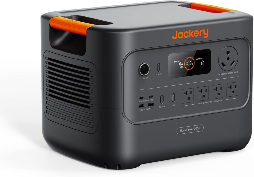 Jackery HomePower Portable Power Station, 3600W (Surge 7200W) Output, 3072Wh LFP Battery Solar Generator, Essential Home Backup for Home Use, Power Outage, RV, Emergencies (Solar Panel Optional) Jackery HomePower Portable Power Station, 3600W (Surge 7200W) Output, 3072Wh LFP Battery Solar Generator, Essential Home Backup for Home Use, Power Outage, RV, Emergencies (Solar Panel Optional)