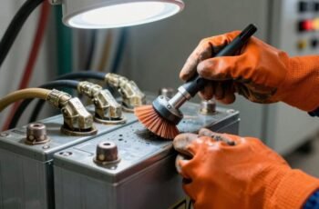 Cleaning Power Stations Battery Terminals Safely