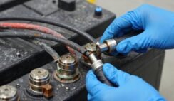Cleaning Power Station Battery Terminals Safely